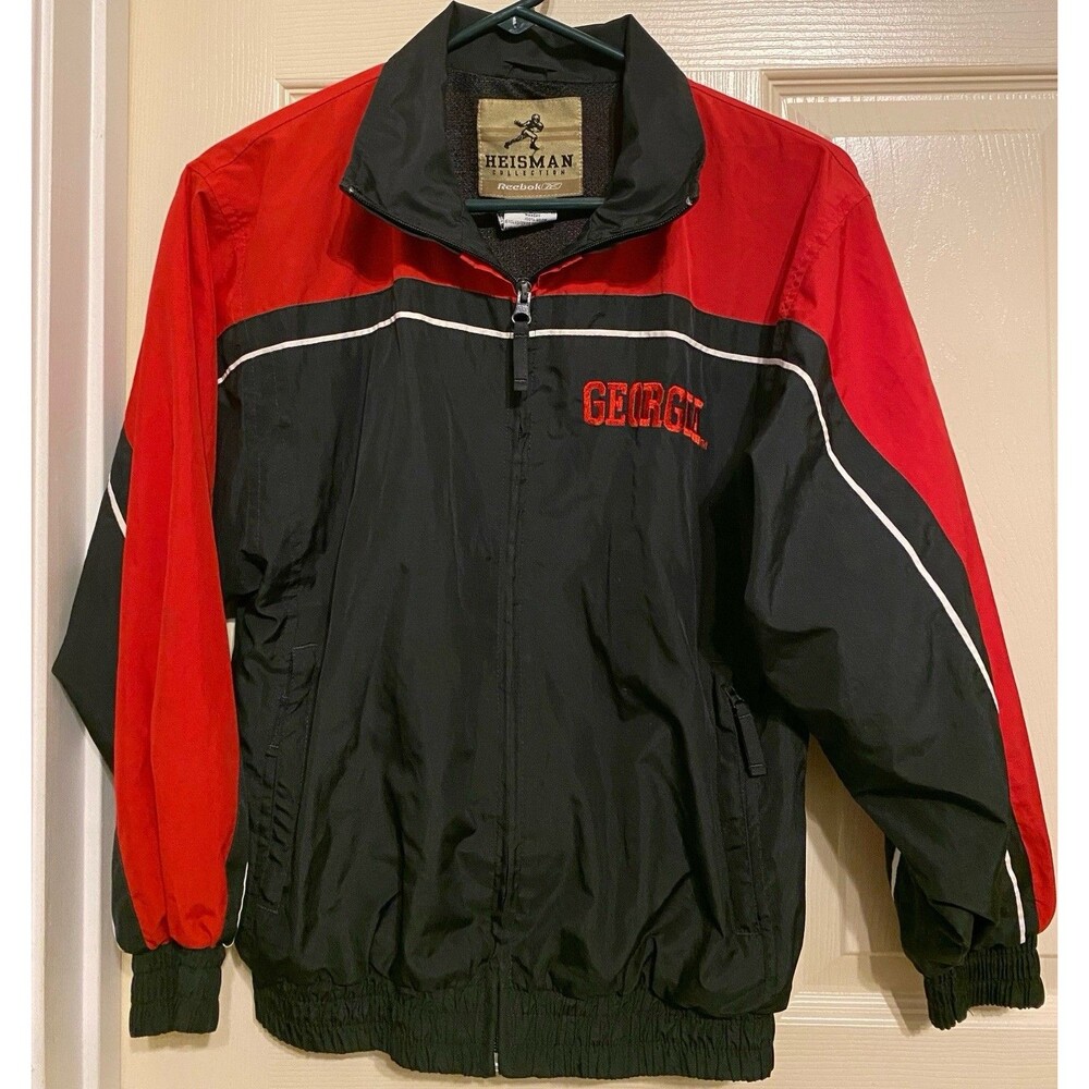 Youth Georgia UGA Bulldogs Full Zip Lightweight Jacket Medium 10/12 Back Hit